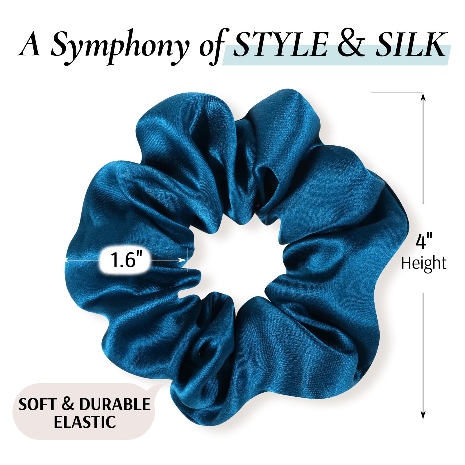 Zenssia gift packaging silk scrunchies present an elegant and practical surprise.