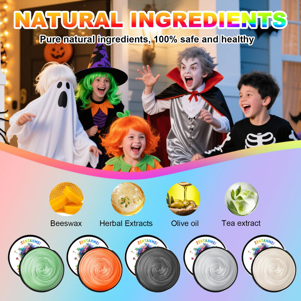 Zentanmei child hair displays playful gray shade for Halloween looks.