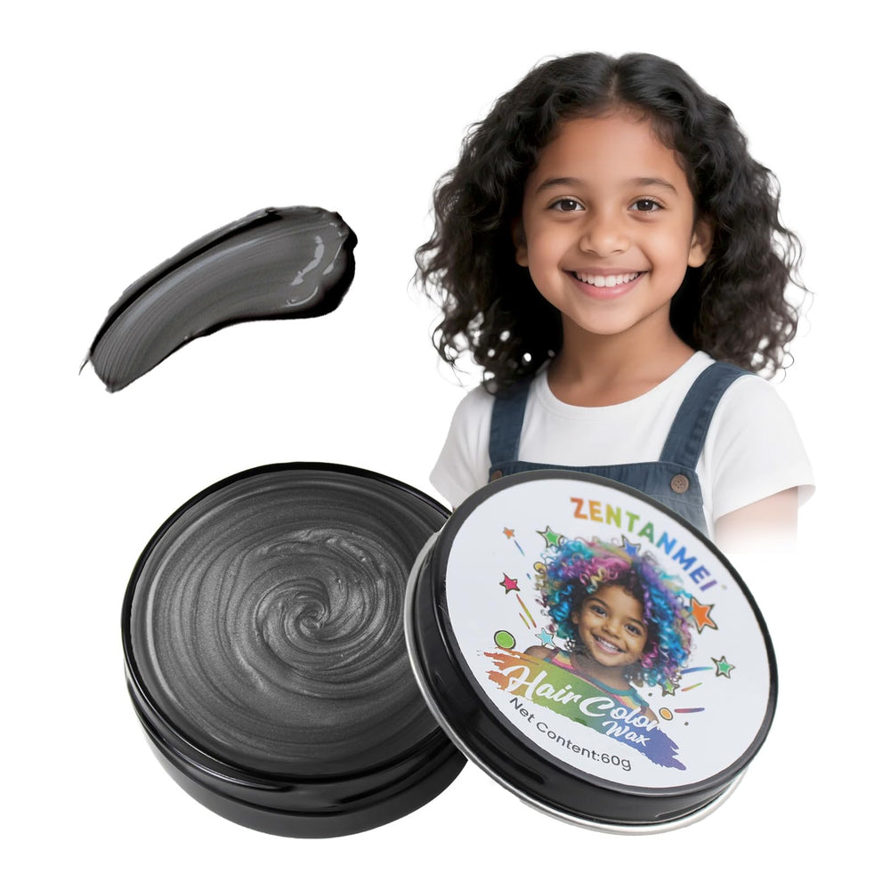 ZENTANMEI hair color wax packaging, compact and kid-friendly for on-the-go styling.
