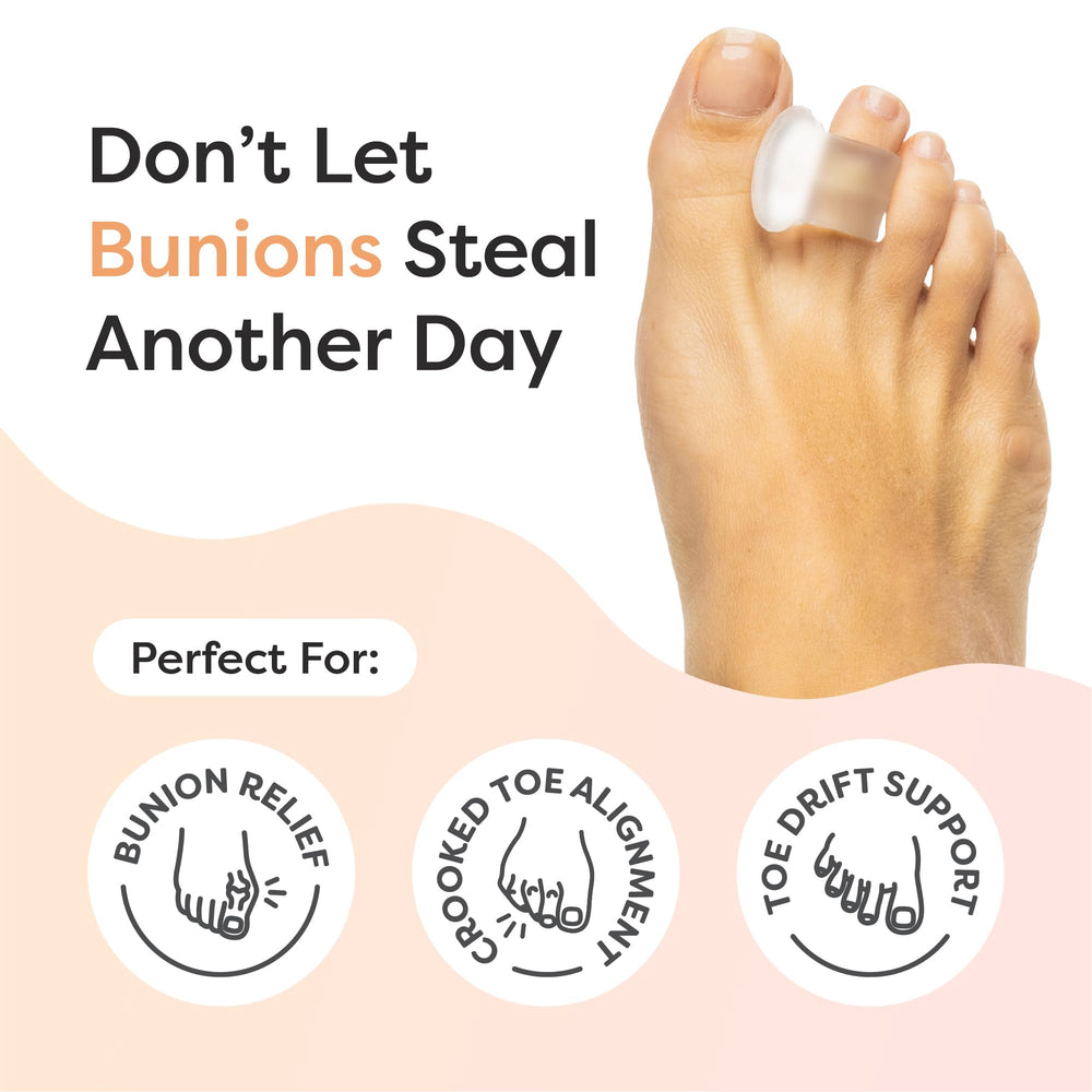 ZenToes firm gel toe separator with anti-slip design for stable daily wear.