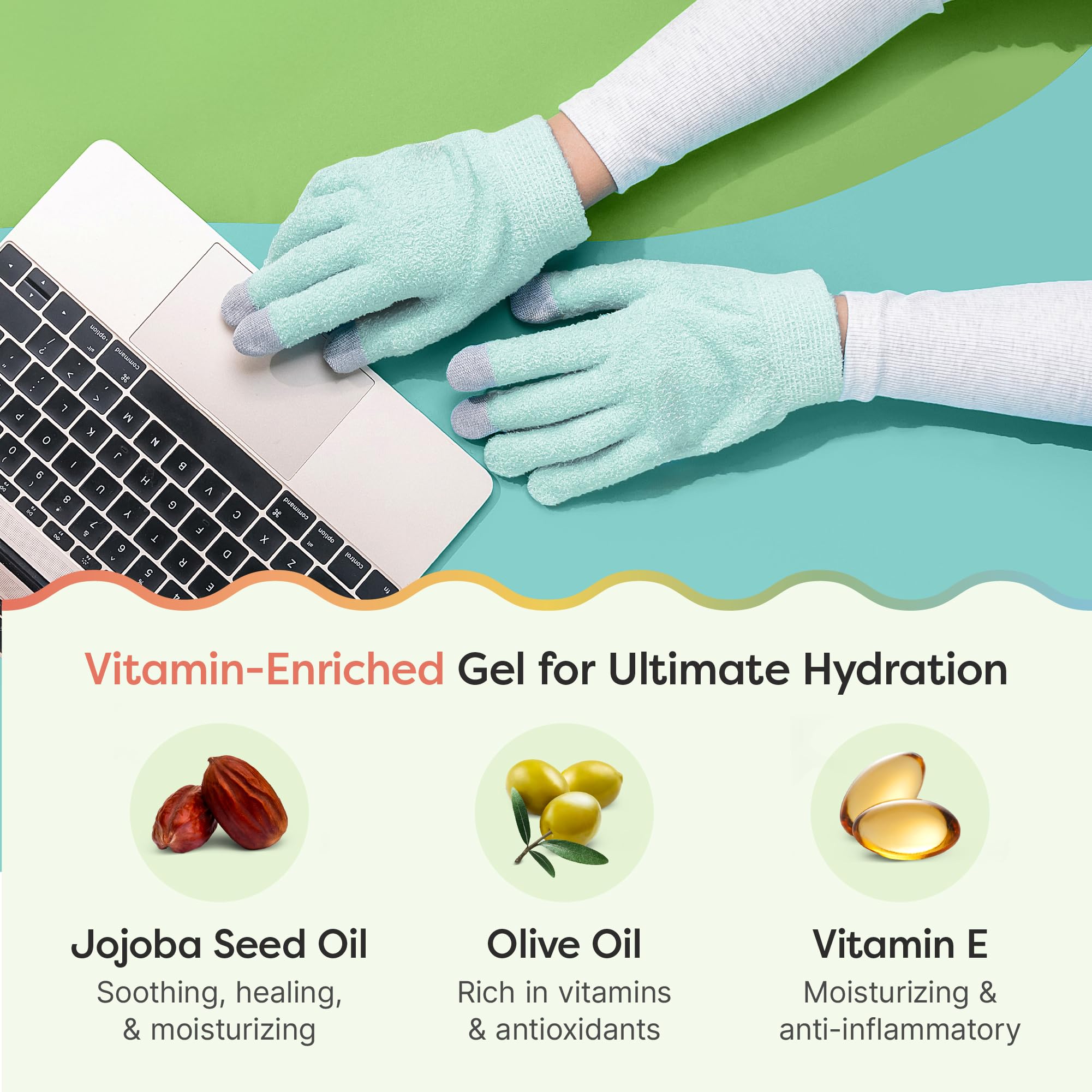 ZenToes Moisturizing Gloves overnight use scene illustrating hydration over sleep.