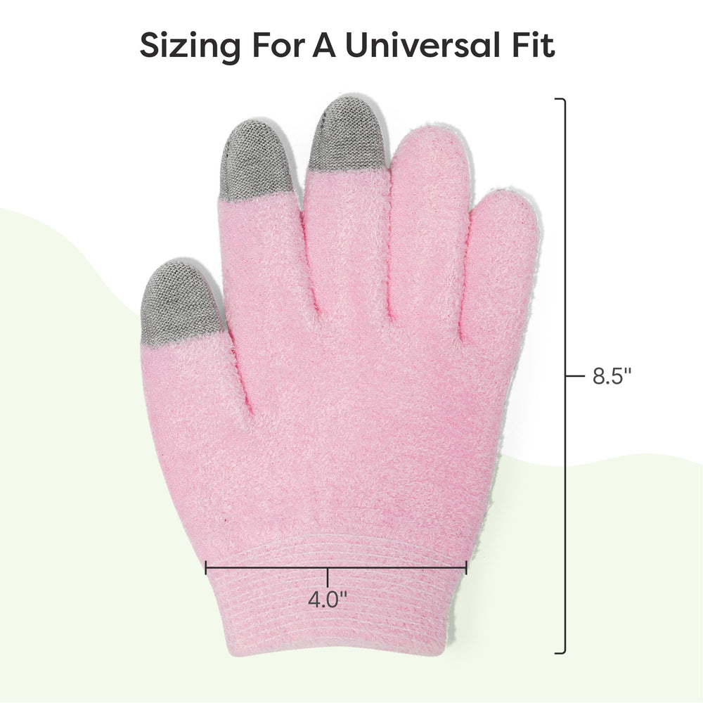 ZenToes Moisturizing Gloves one size fits all shown for comfy wear.