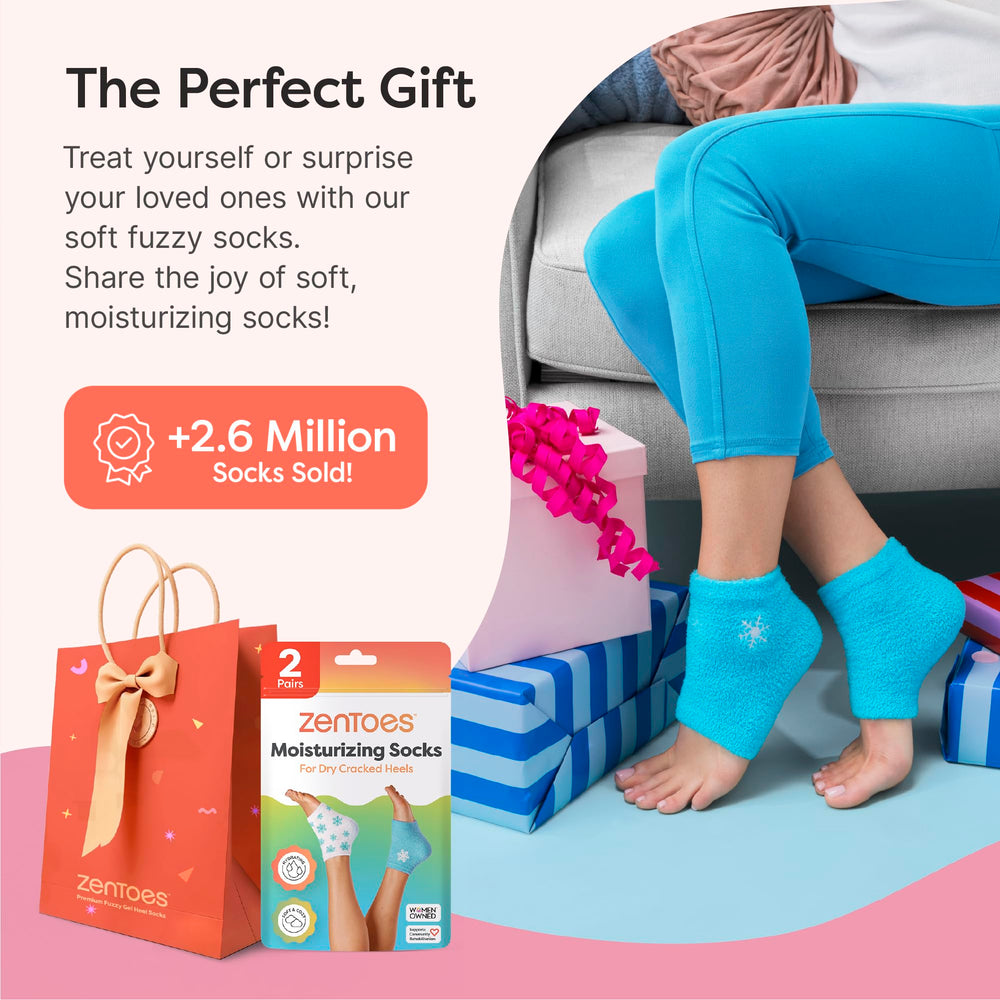 ZenToes socks ready for at home pampering and routine foot care.