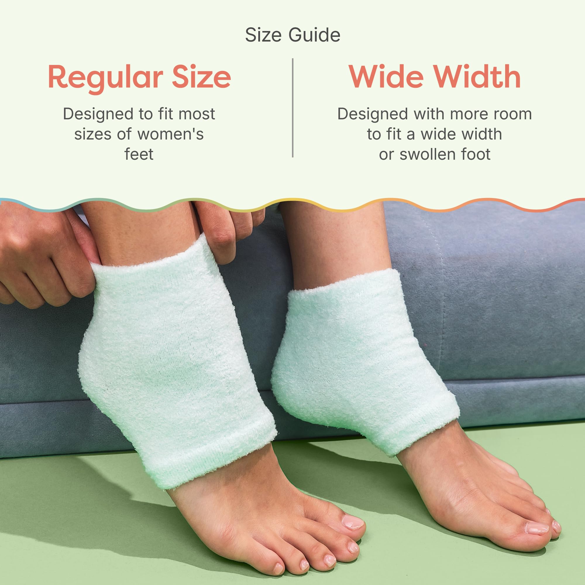 ZenToes fuzzy mint green texture adds cozy bedtime pampering