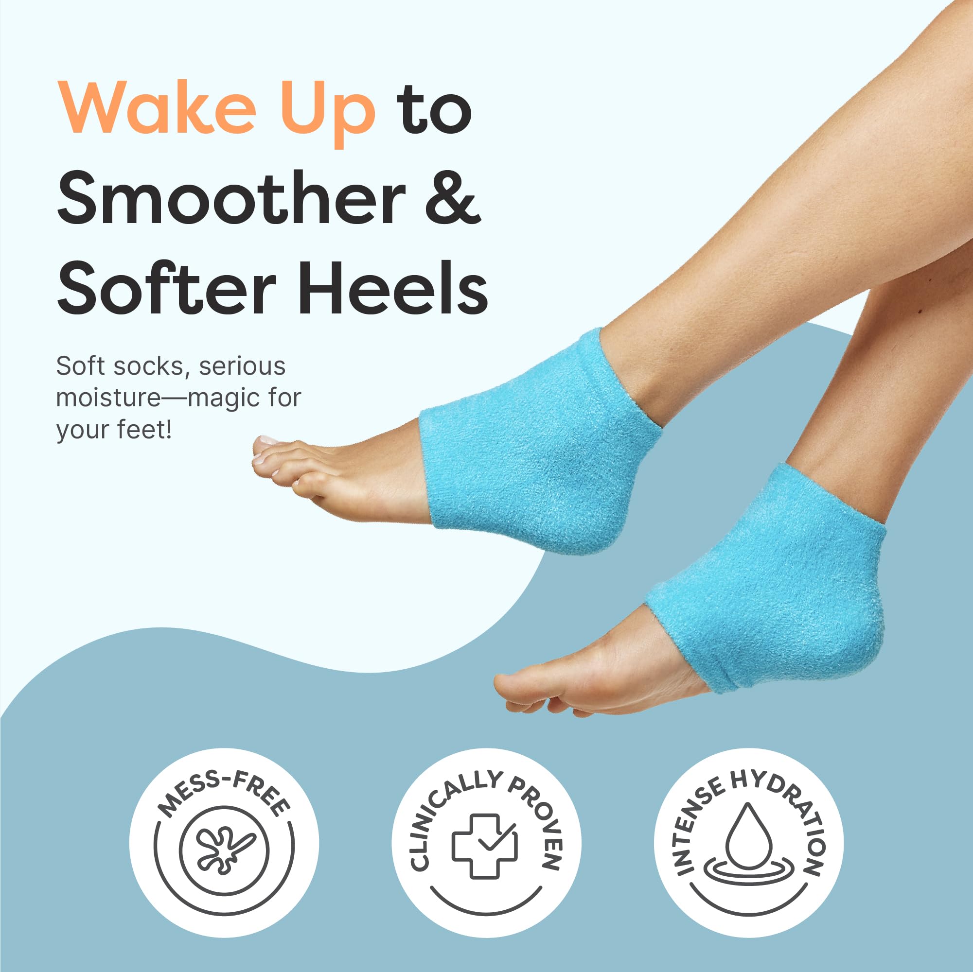 ZenToes gel-lined heel highlighting hydrohydration with oils for softening