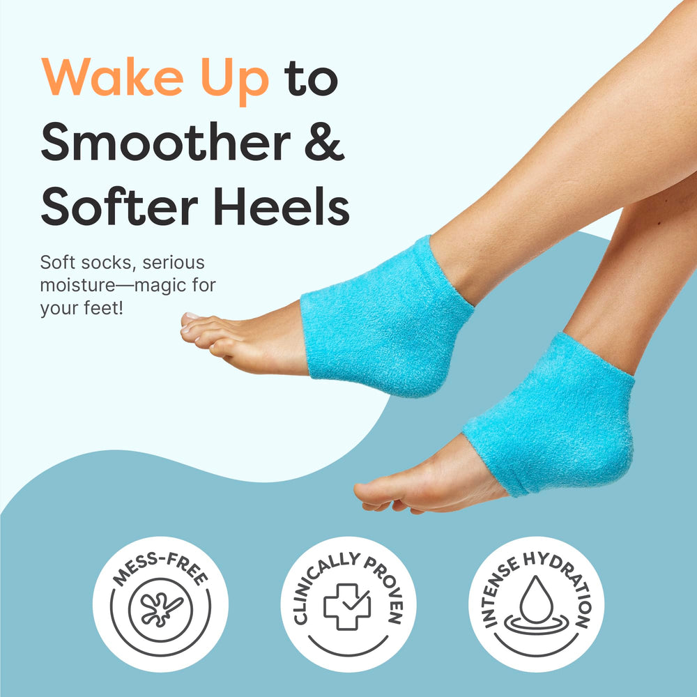 ZenToes gel-lined heel highlighting hydrohydration with oils for softening