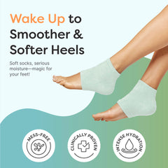 ZenToes gel-lined heel with jojoba and olive oil provides hydration during wear