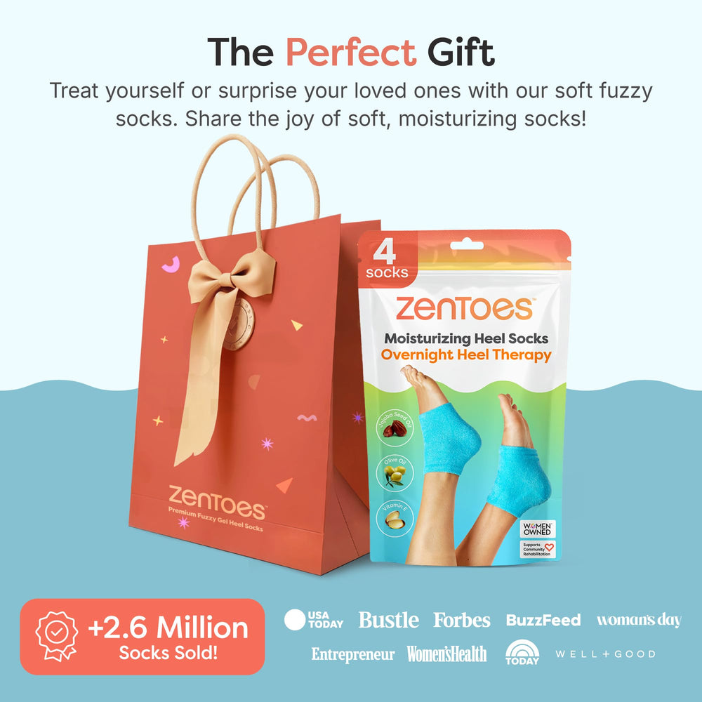 ZenToes gift-ready moisturizing socks ideal for stocking stuffers