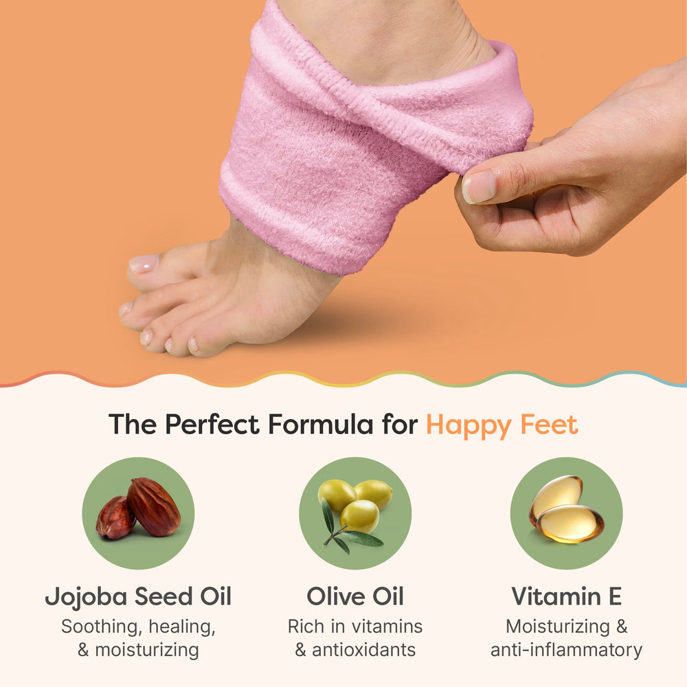 ZenToes moisturizing-socks-jojoba-oil-infusion highlighting nutrient-rich hydration.