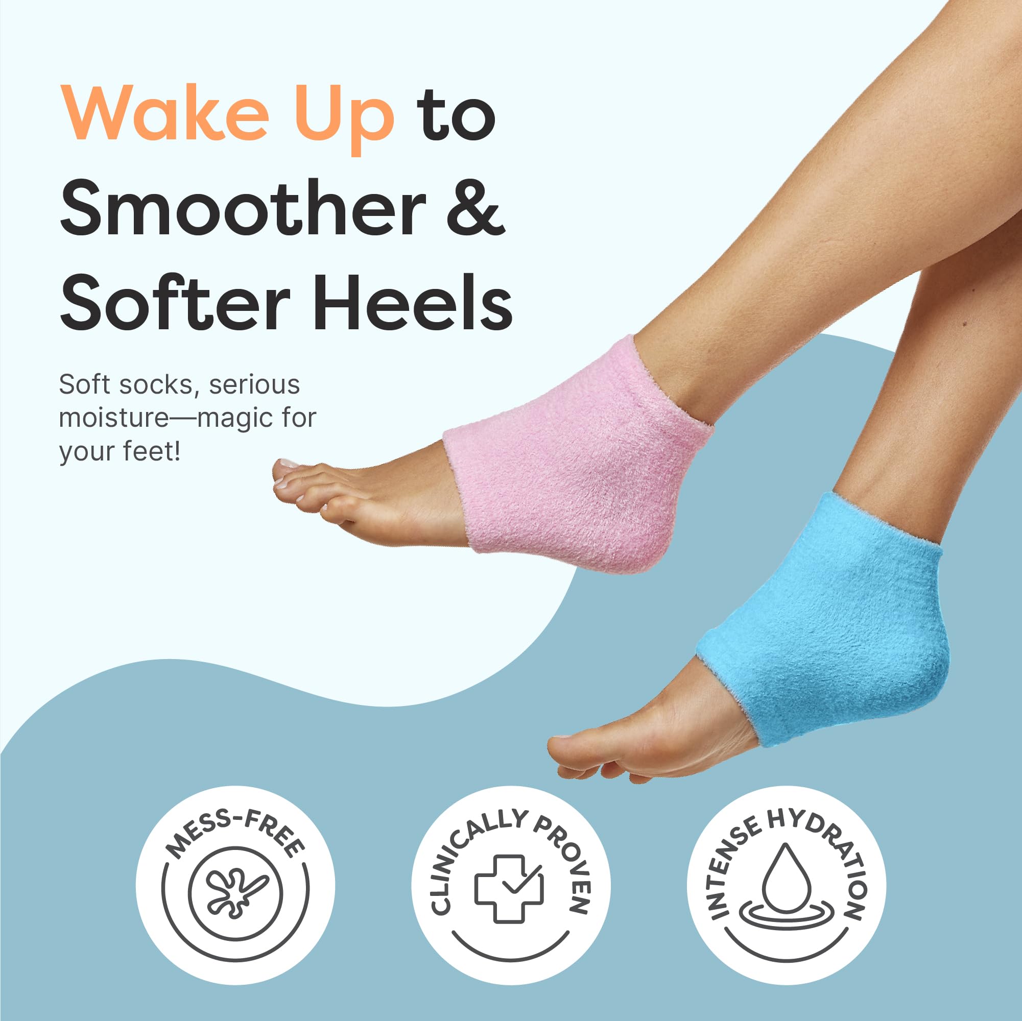 ZenToes moisturizing socks-open-toe-design for comfortable overnight wear.