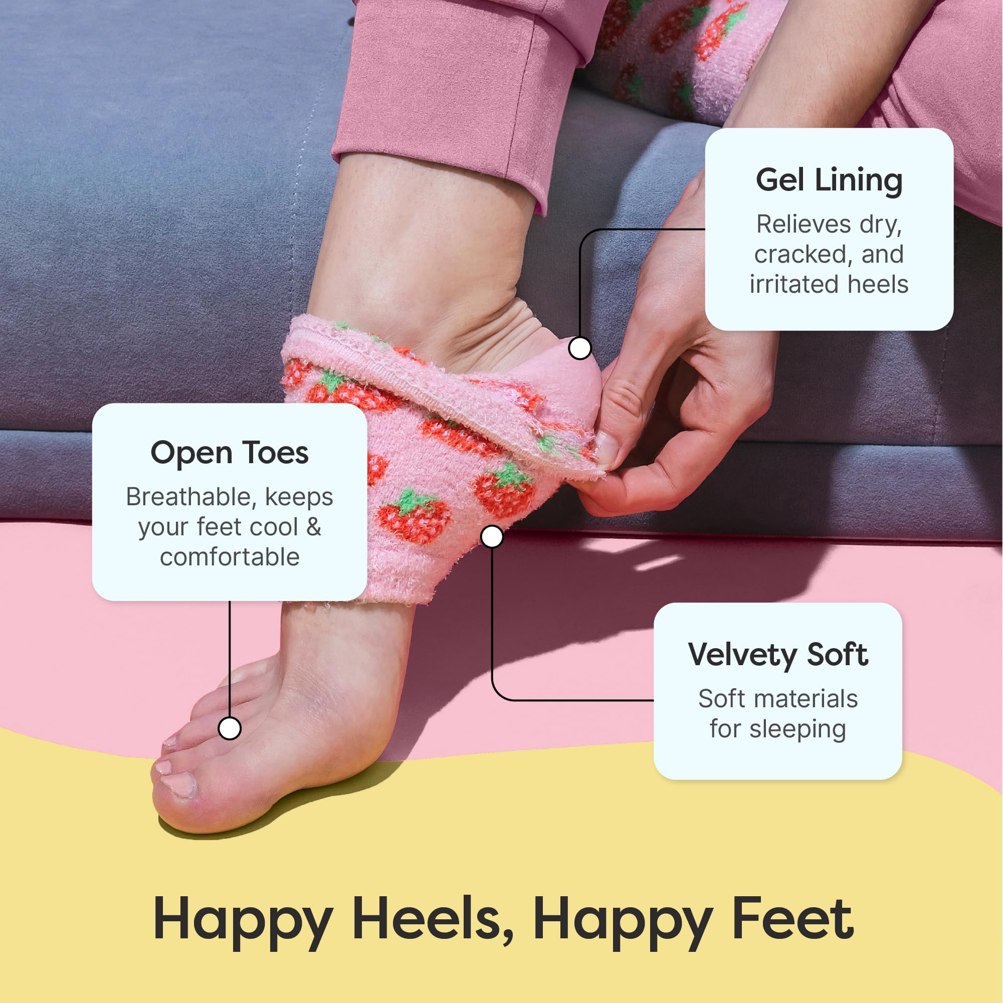 ZenToes Moisturizing Socks overnight-spa-treatment promotes a relaxing bedtime routine.