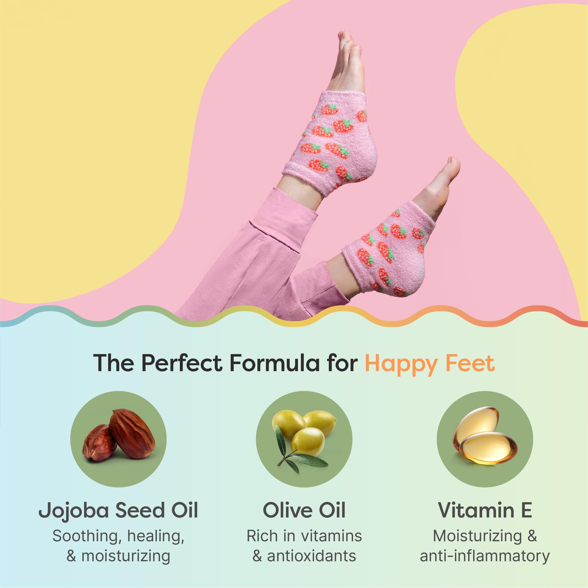 ZenToes Moisturizing Socks soft-plush-materials offer cozy comfort during nighttime hydration.