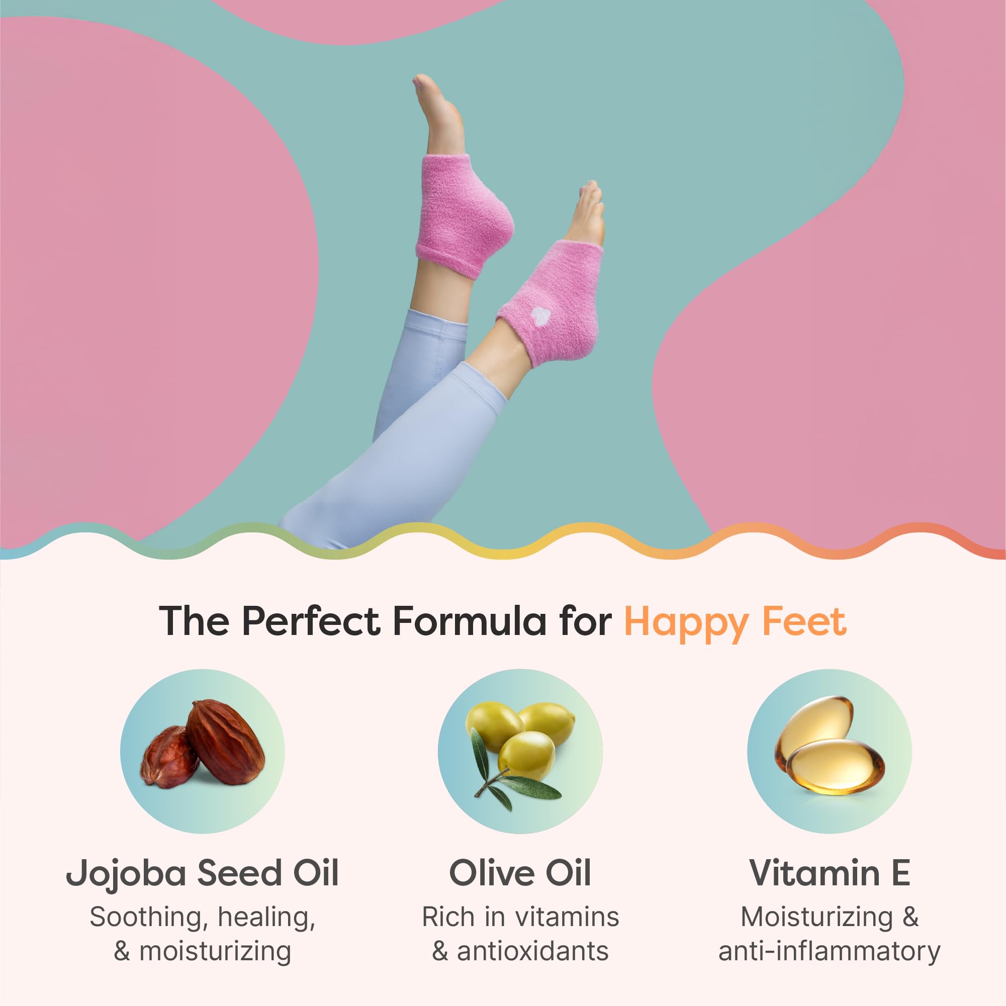 ZenToes Moisturizing Socks are washable and reusable for ongoing foot care