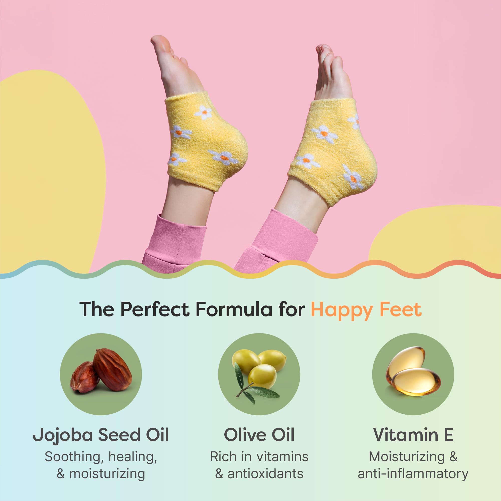 ZenToes socks worn at night for spa-like comfort during sleep.