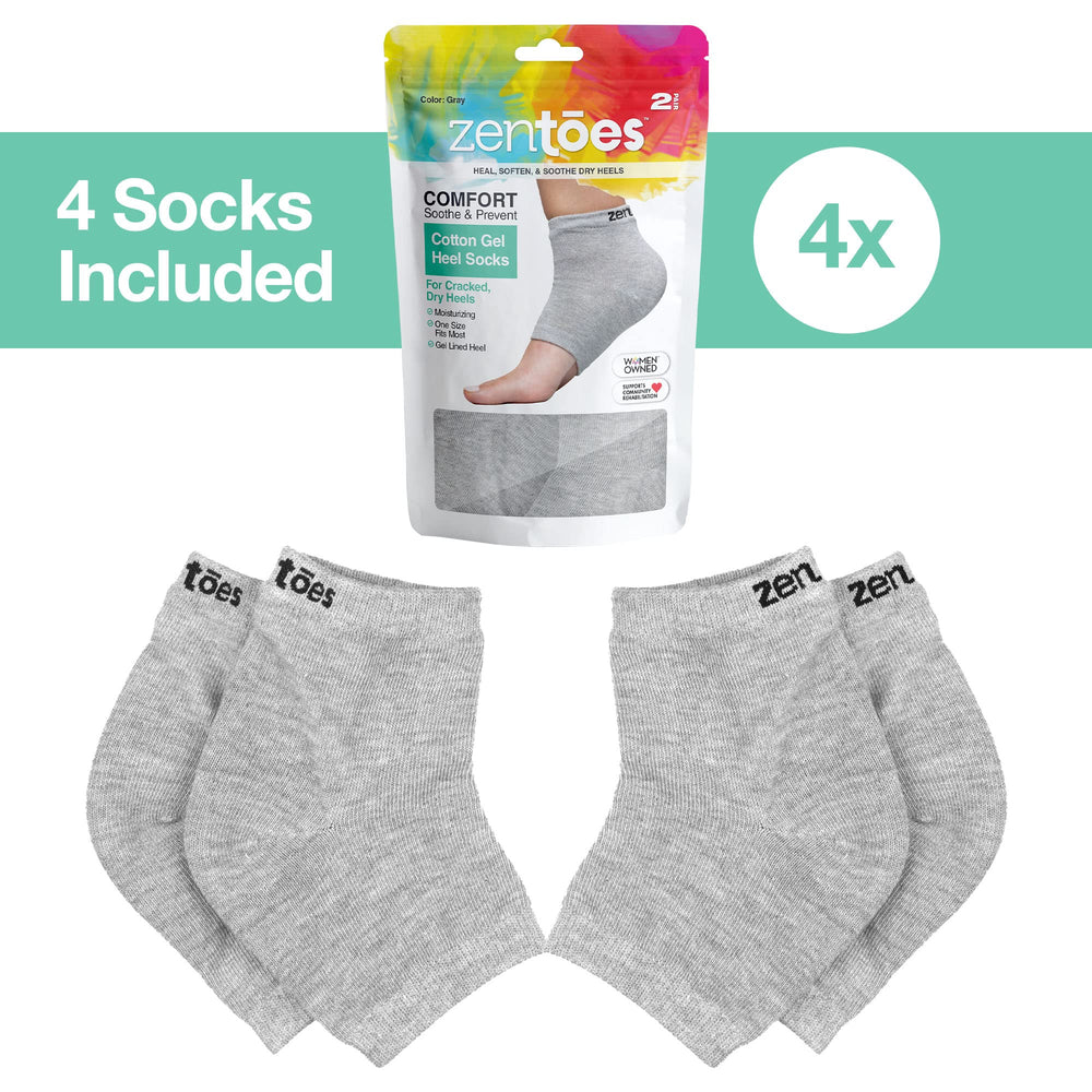 ZenToes regular size heel socks designed for average feet and comfortable sleep.