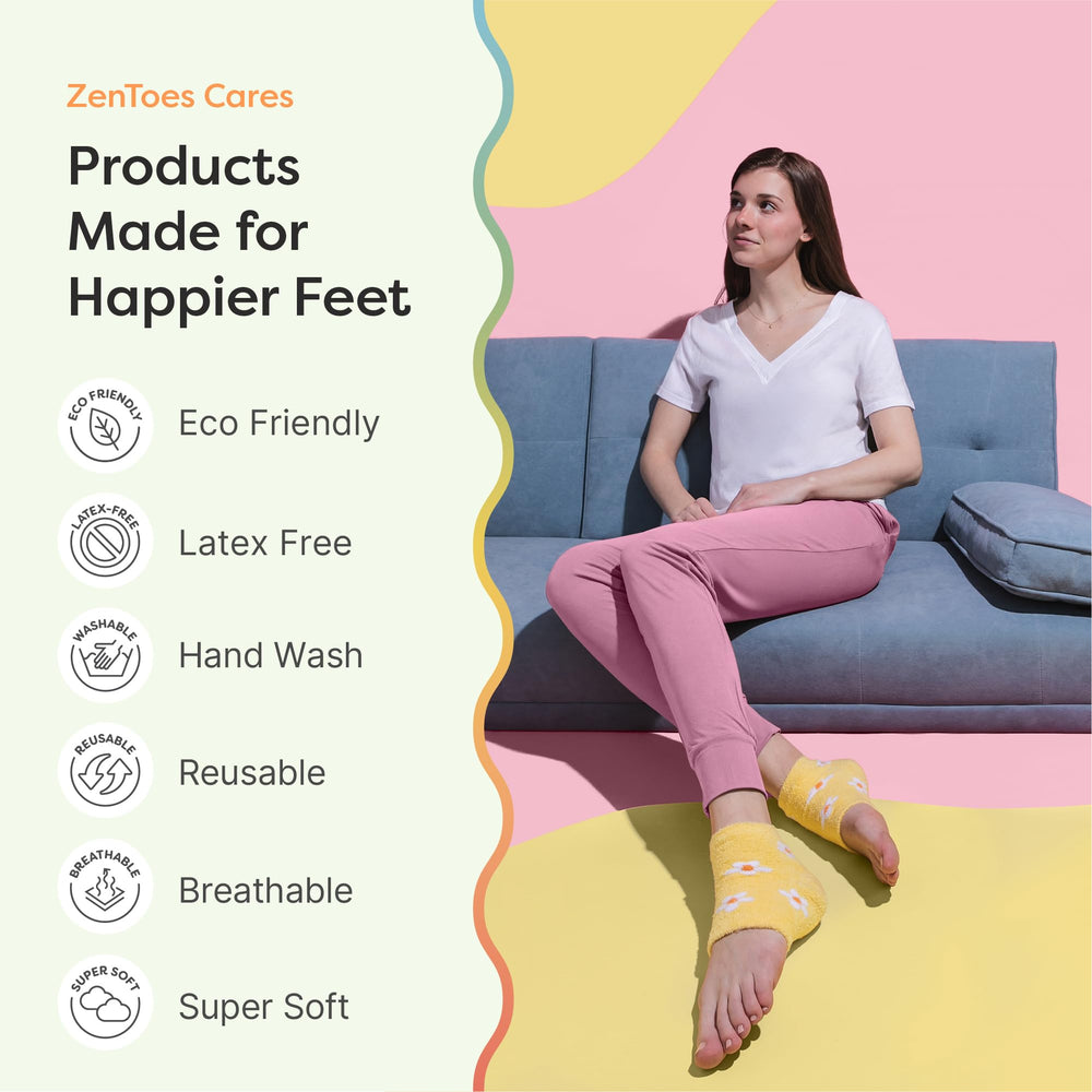 ZenToes available in regular and wide-width for a comfortable fit.