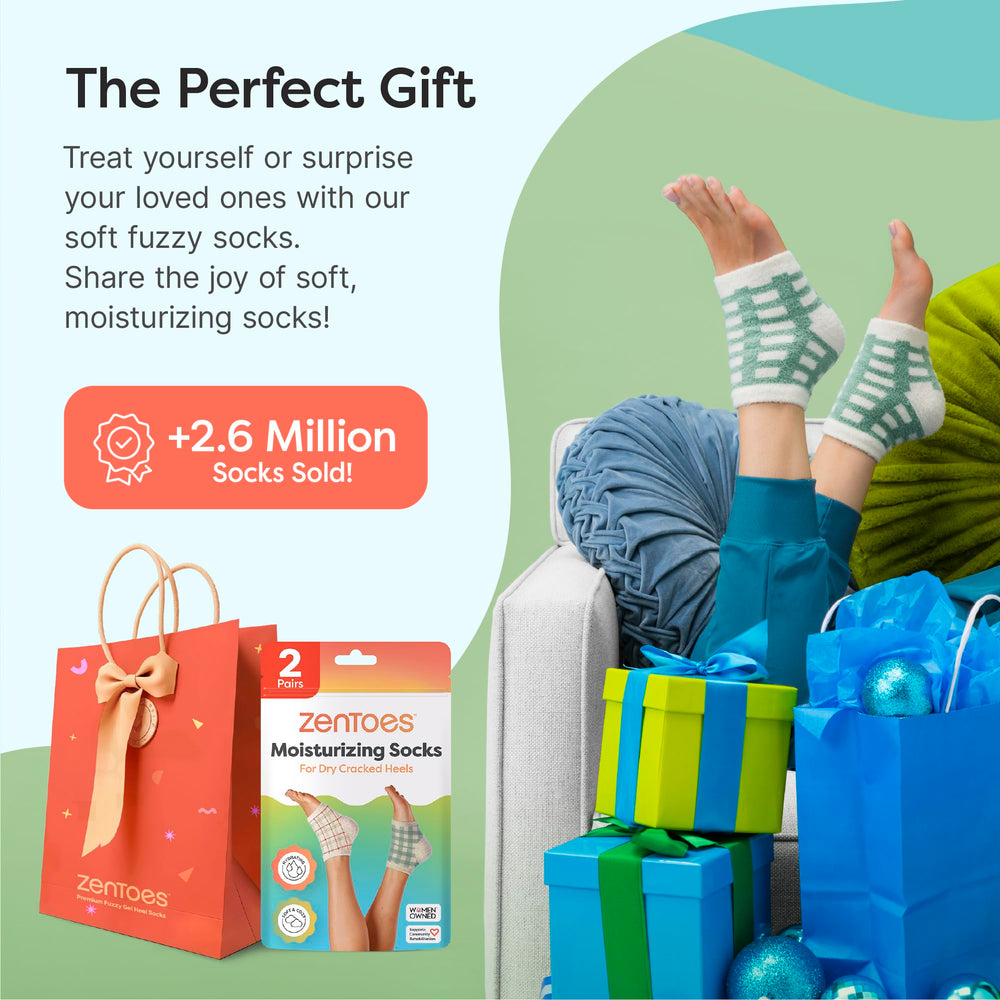 ZenToes stocking-stuffer-ready packaging showcases gifting appeal.
