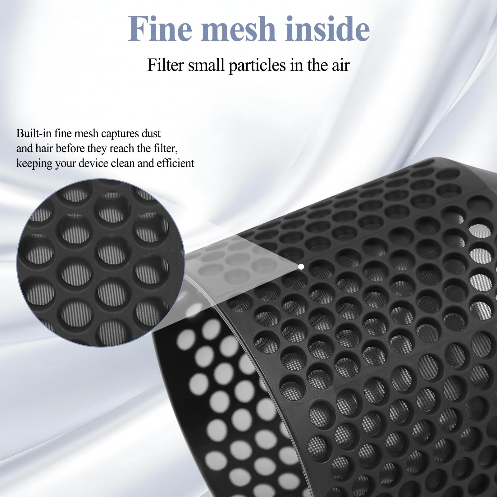 ZEPHBLOW Airwrap mesh-screen close-up captures internal fine mesh for better filtration