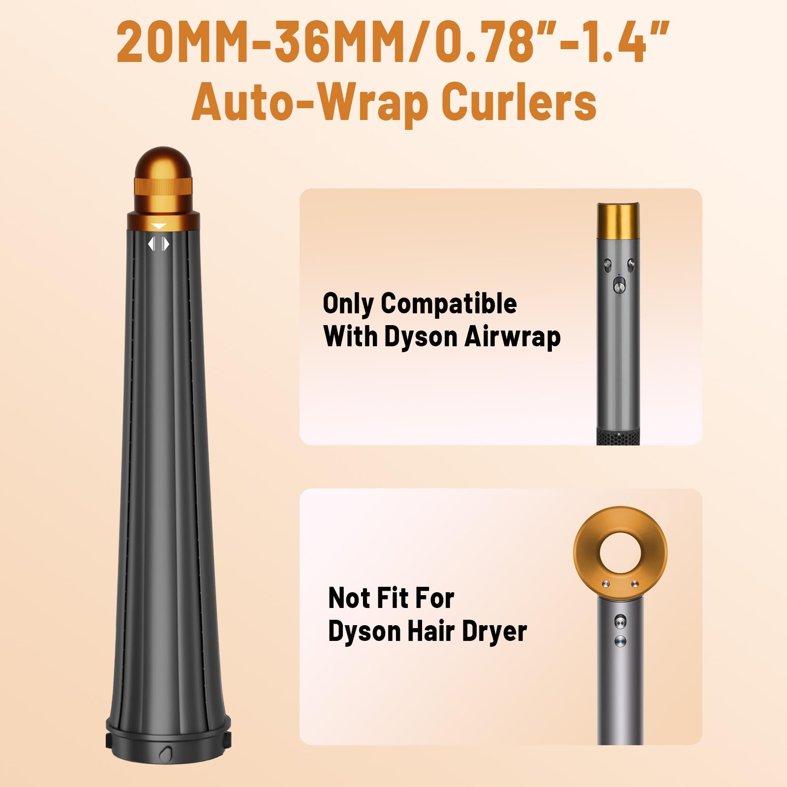 Zephblow conical barrel for Dyson Airwrap HS01/HS05 enables versatile bidirectional curling