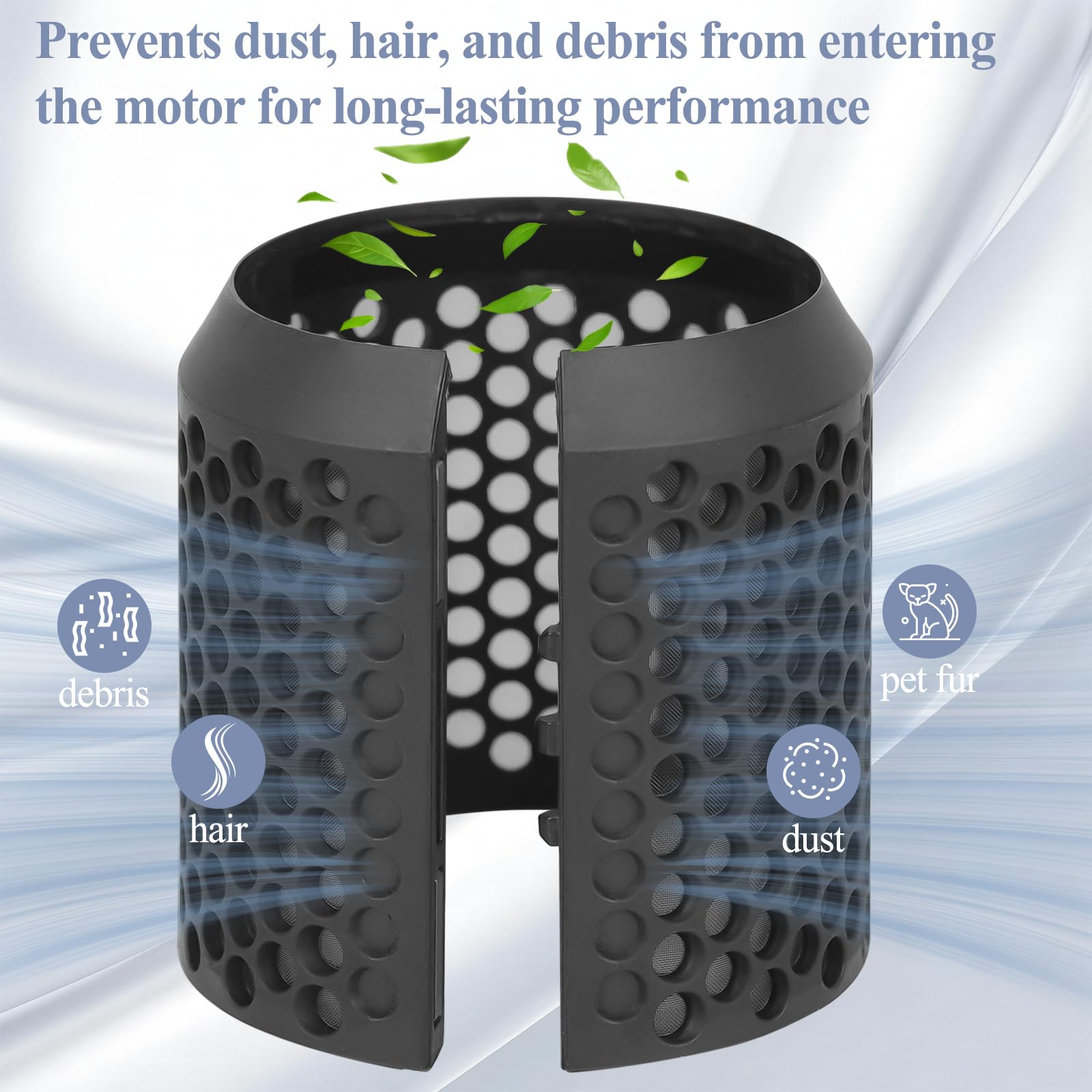 ZEPHBLOW Dyson Airwrap outer filter cover image highlights lightweight, tool-free maintenance