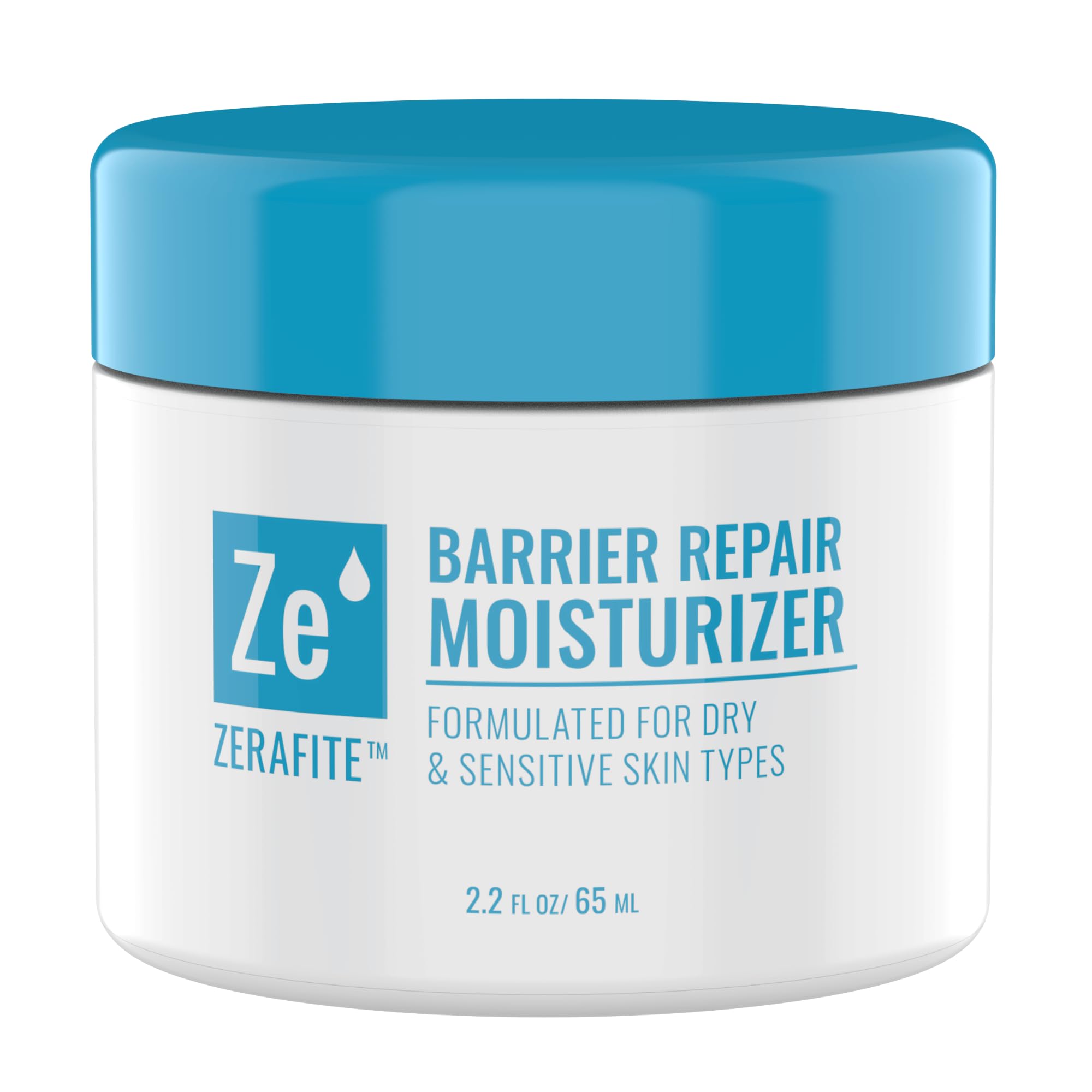 ZERAFITE Barrier Repair Jar Front shows simple packaging for sensitive-skin hydration.