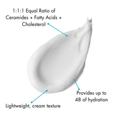 ZERAFITE Barrier Repair Jar Open Texture reveals creamy consistency for quick absorption.