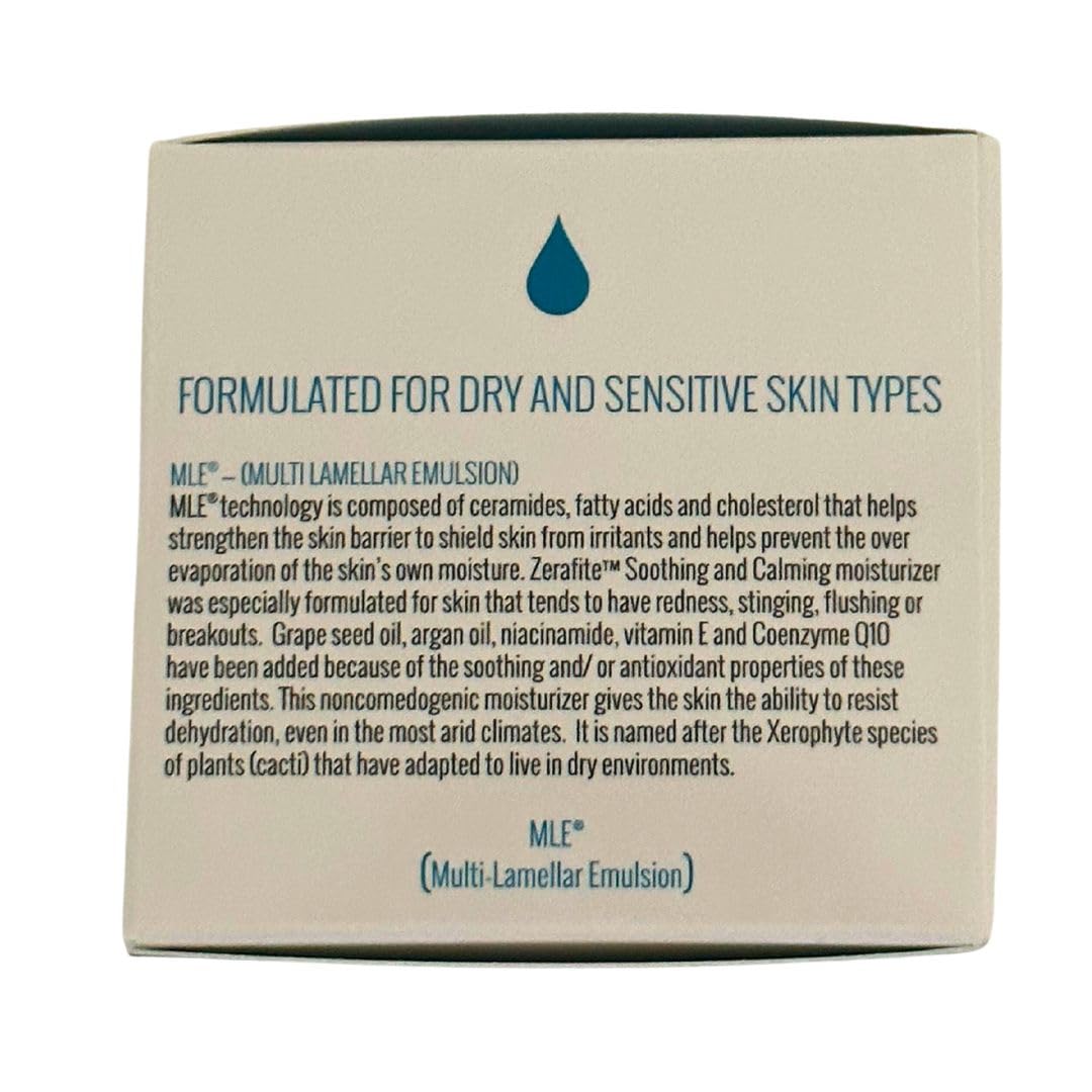 ZERAFITE green tea extract sheen highlights soothing antioxidant protection for sensitive skin.