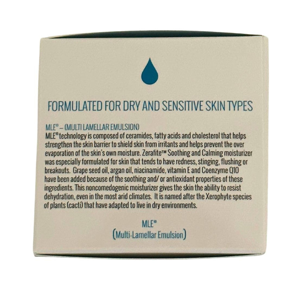 ZERAFITE green tea extract sheen highlights soothing antioxidant protection for sensitive skin.