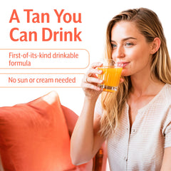 Zeria Tanning Drops dropper dispensing precise dose for a customizable shade.