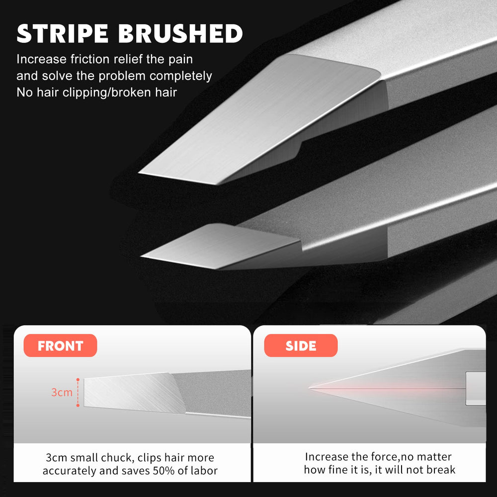 ZERNBER stainless steel precision eyebrow tweezers daily grooming in routine