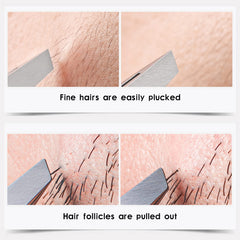 ZERNBER tweezers set stainless steel finish highlights durability and cleanability.