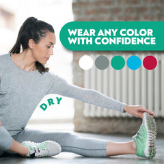 ZeroSweat underarm area demonstrates discreet, clean feel during daily wear.