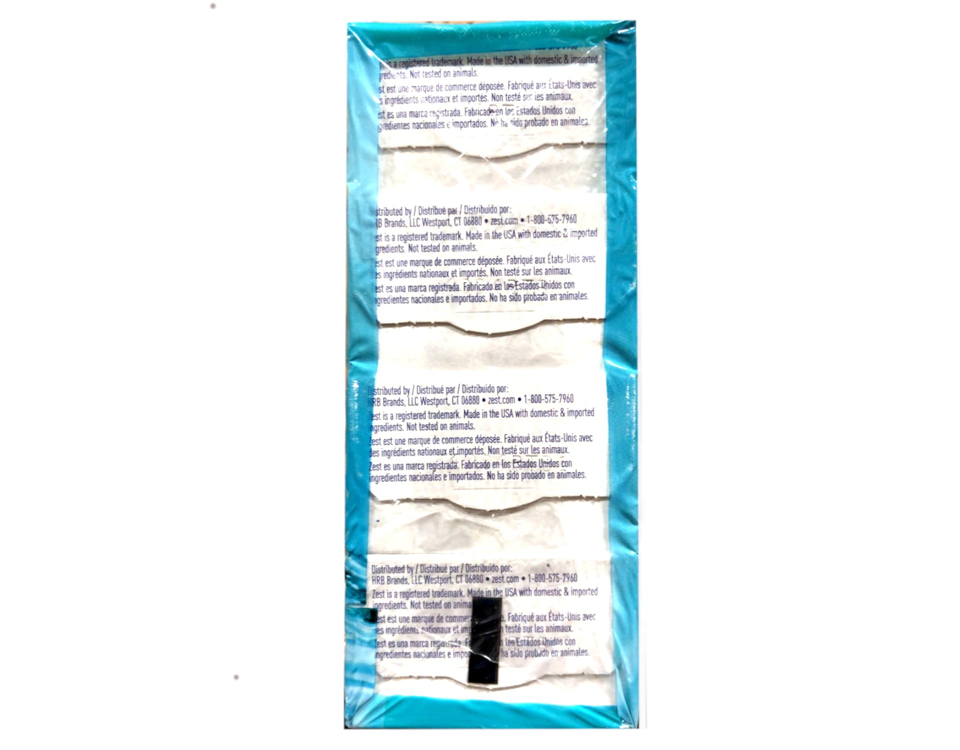 Zest Aqua Bar Soap gift-ready pack shown on shelf.