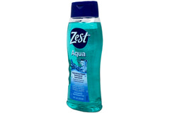 Zest Aqua body wash rich lather close-up showing creamy texture