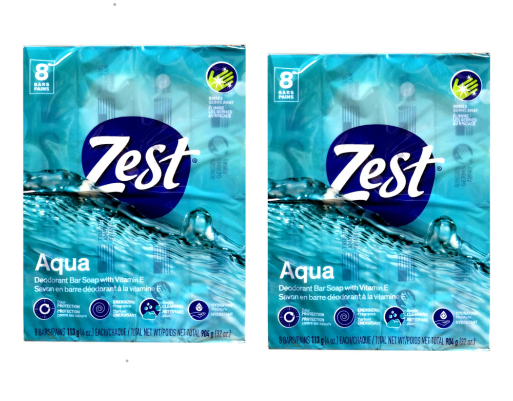Zest Aqua Pure packaging closeup highlights eco-friendly box and value