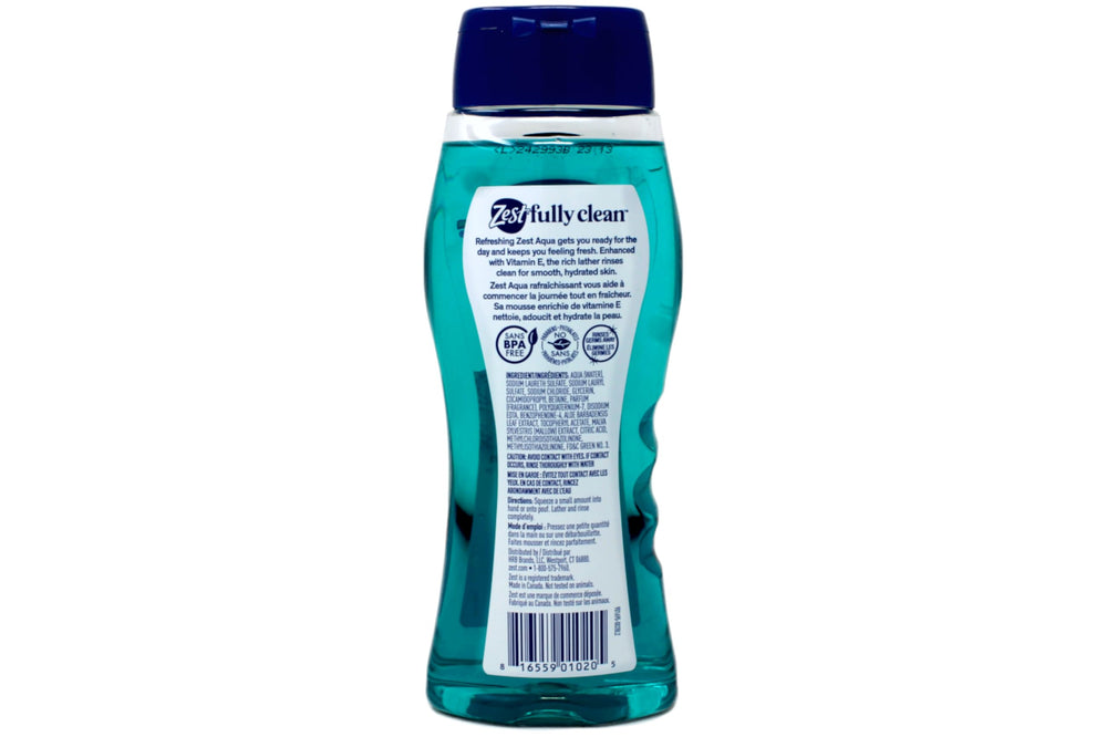 Zest Aqua two-pack packaging with compact dimensions for storage