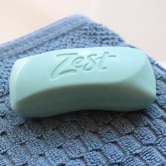 Zest Bar Soap refreshing scent highlights energizing aura during daily wash.