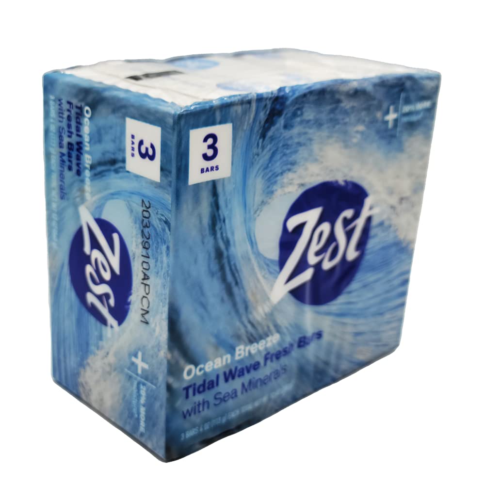 Zest Ocean Breeze Bar Soap lather close-up showing creamy bubbles for smooth skin