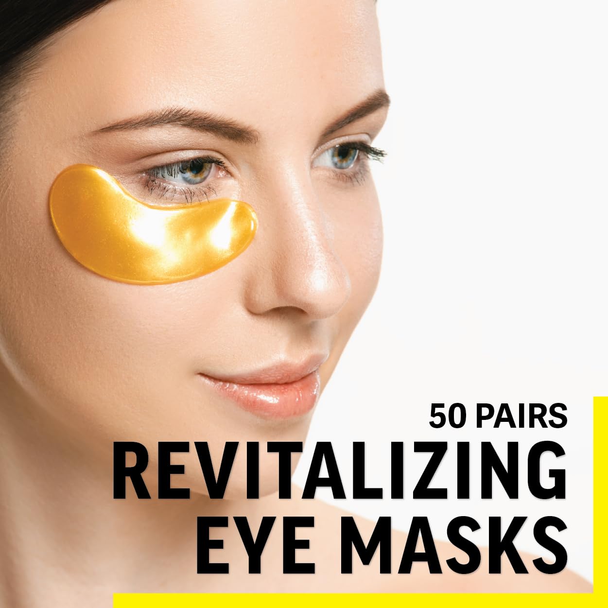 Zest under-eye mask collagen-hyaluronic acid hydrates for a refreshed look.