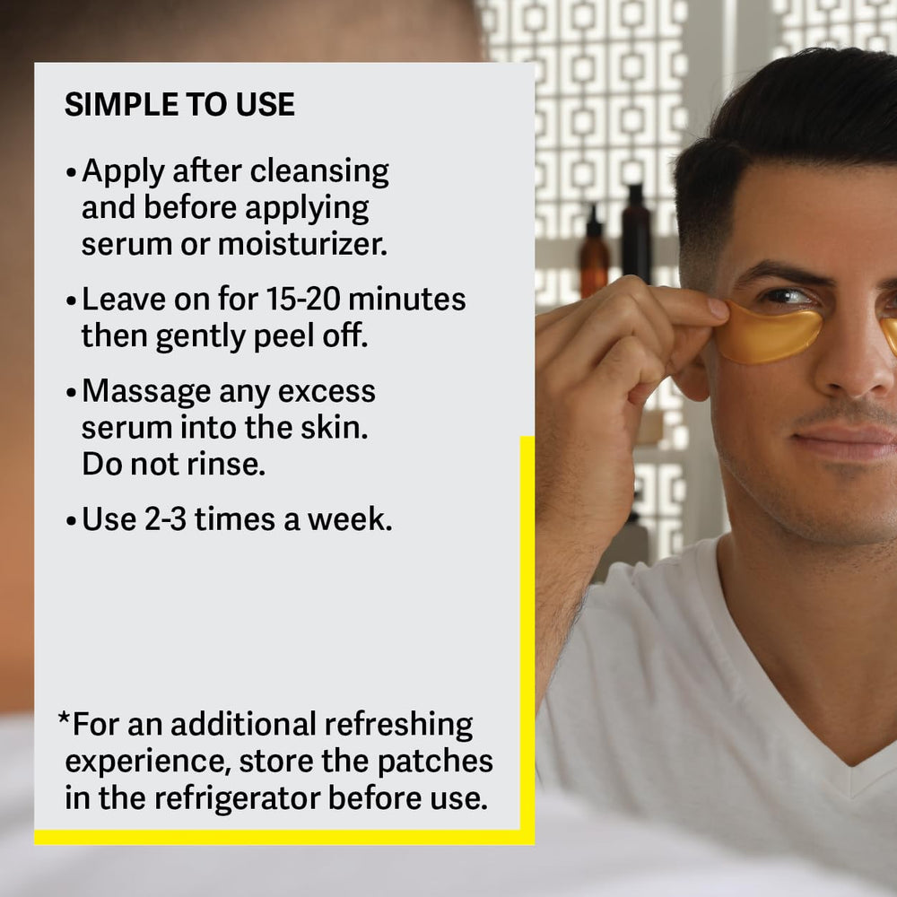Zest ergonomic under-eye patch demonstrates fit for eye and surrounding areas.