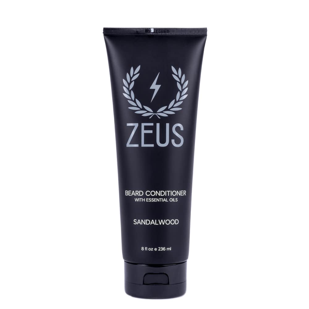 ZEUS Beard Conditioner Wash bottle front for easy daily beard care.
