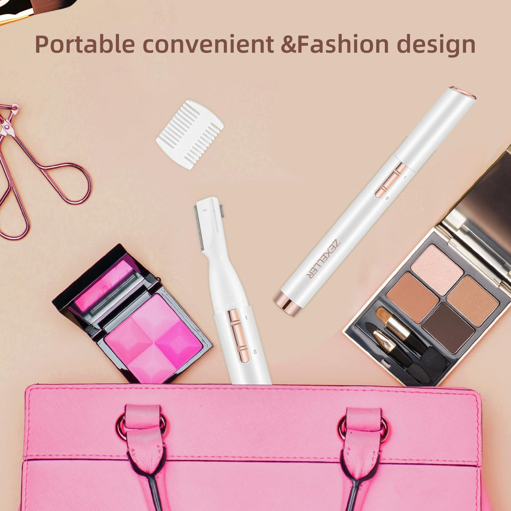 ZEXELLER Battery-replacement design uses AAA battery for portable grooming.