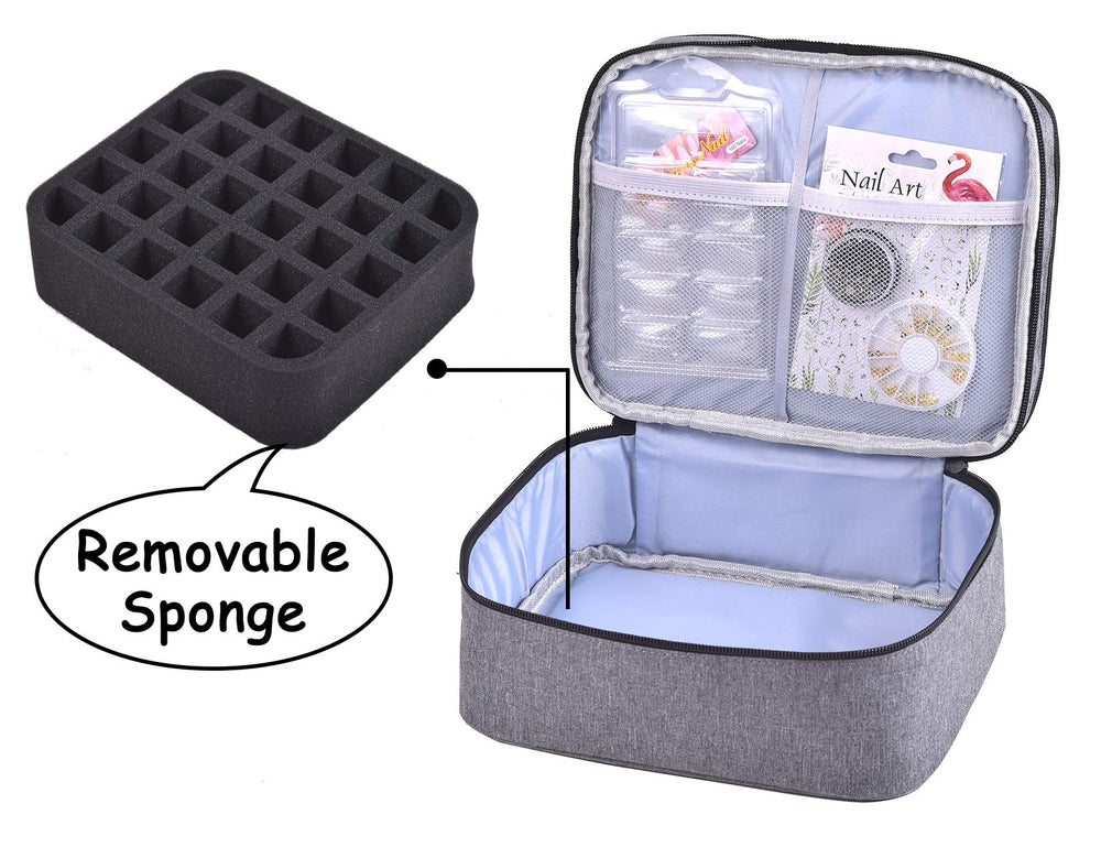 ZFZGFRCS nail polish organizer removable foam for cleaning and reconfiguration