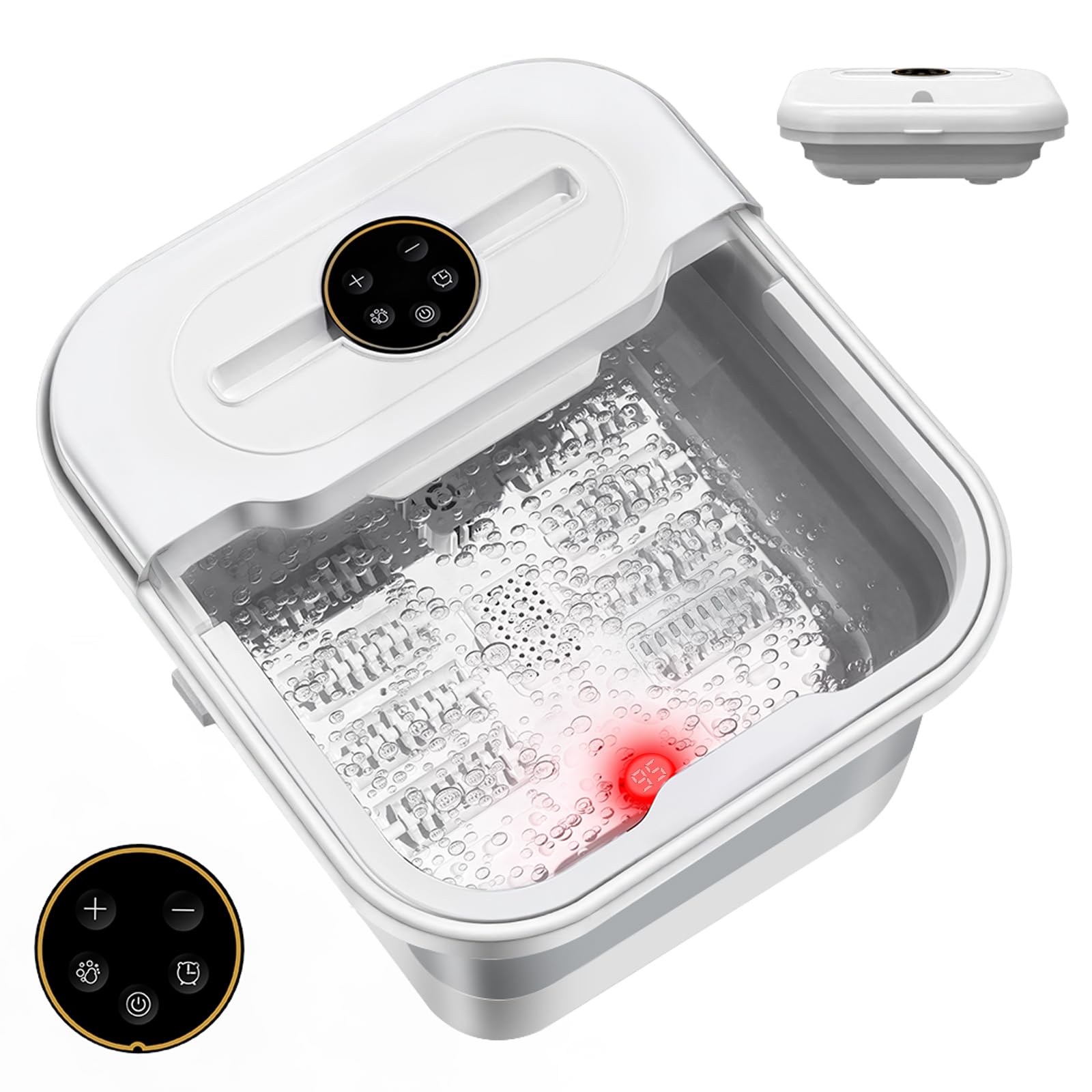 ZhanHao Pedicure Foot Spa heat feature warms feet for relaxing soak