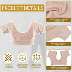Zhanmai sweat pads black wear-test highlight discreet look and dryness.