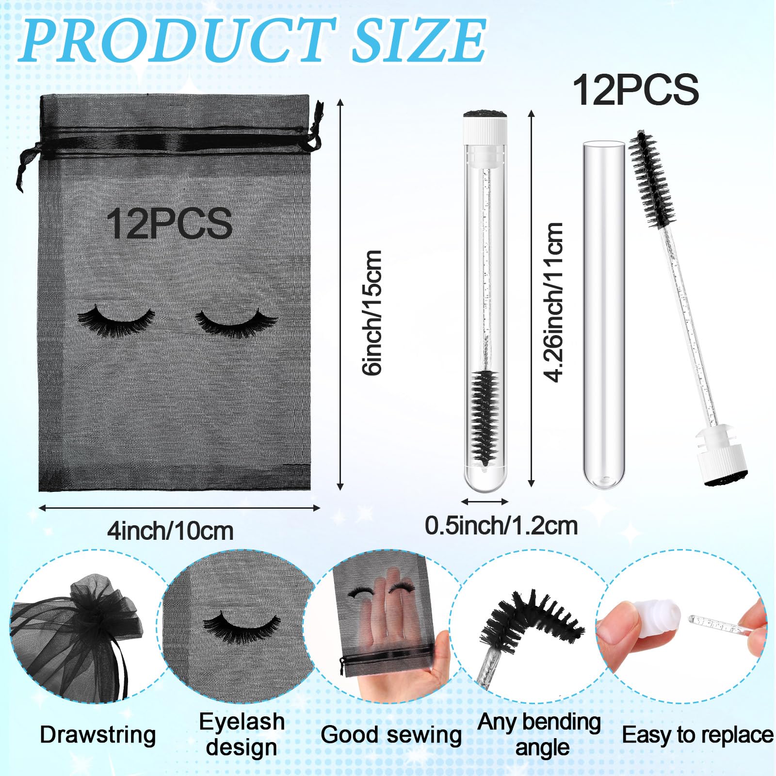 Zhehao eyelash aftercare bags for portable tool storage and organization.