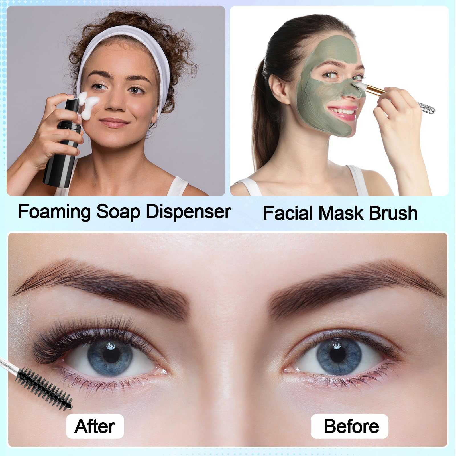 Zhehao foam pump dispensers provide controlled lash cleanser application.