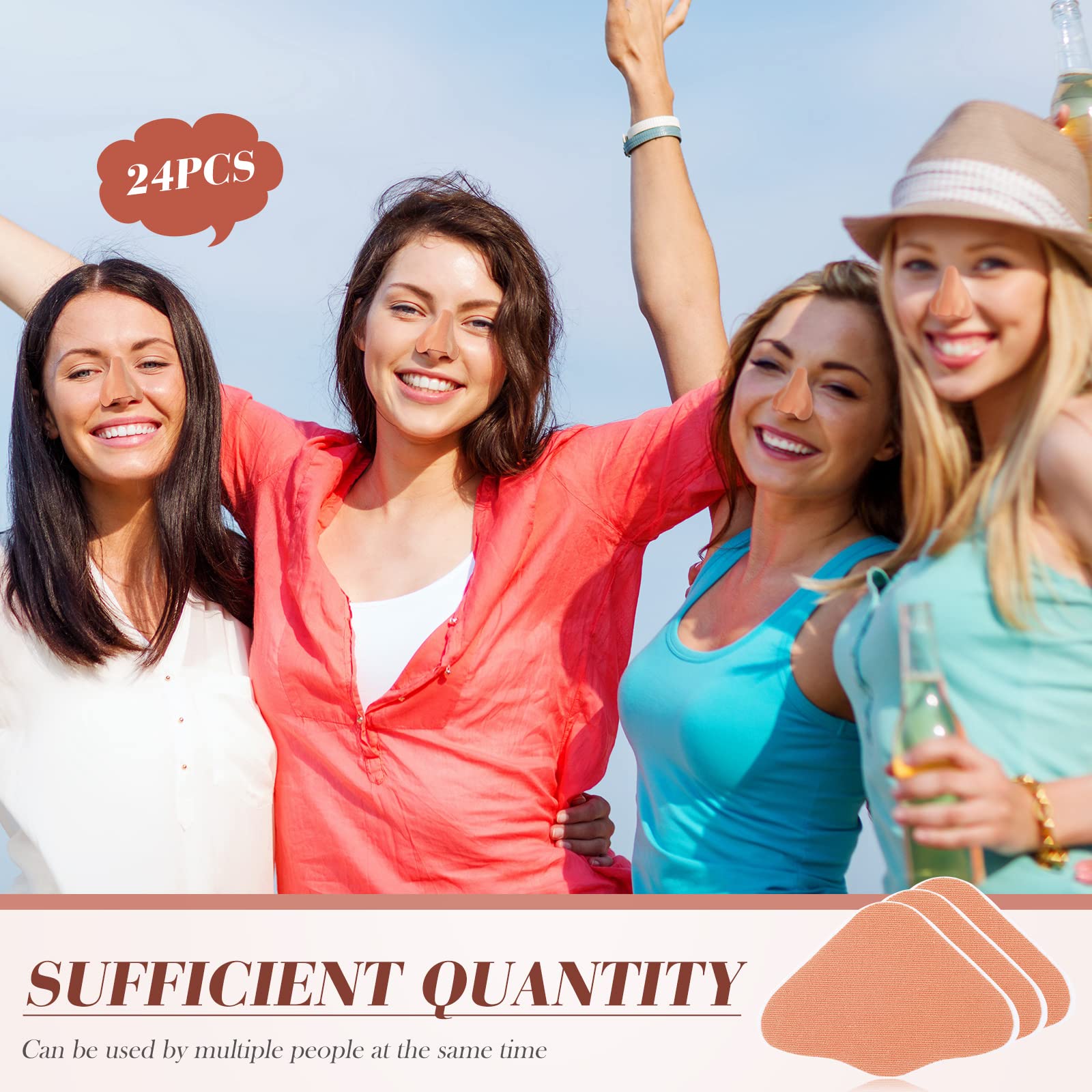 Zhengmy nose patches size cutting guide for customizable nose fit