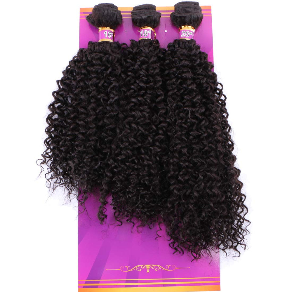 ZHENLISI kinky curly bundles 16in pack showcase bouncy curls for quick styling
