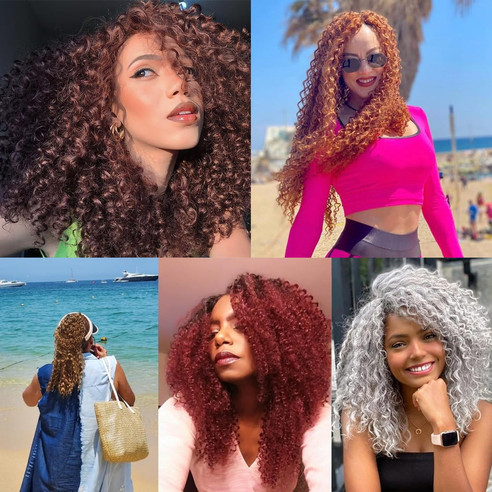 ZHENLISI kinky curly bundles assembly-weft-detail highlights double-machine weft durability